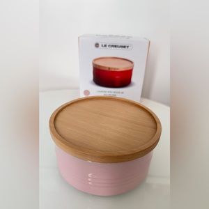 Le Creuset Large Storage Jar with wood lid
